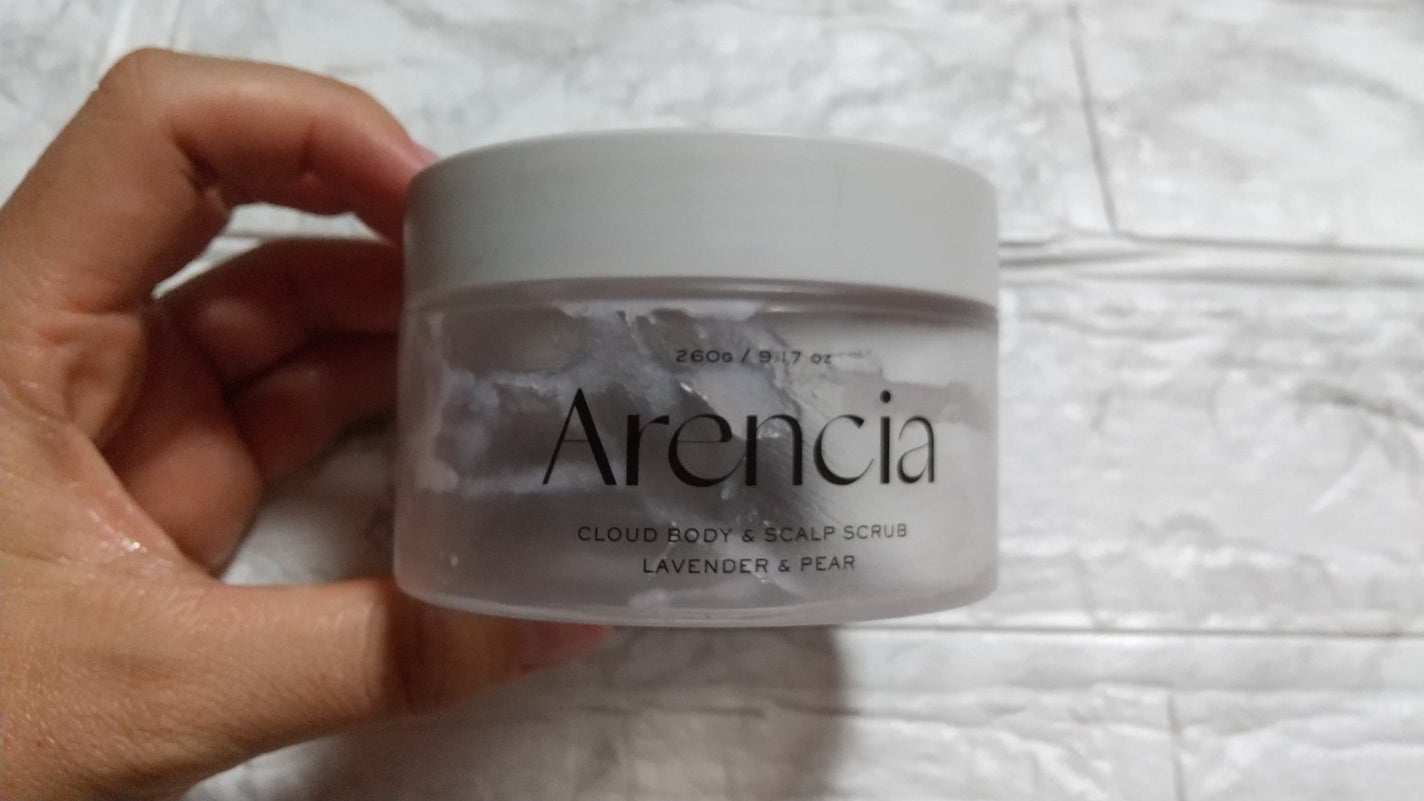 フレッシュクラウドスクラブ ラベンダー&ペア/アレンシア/ボディスクラブを使ったクチコミ(1枚目)