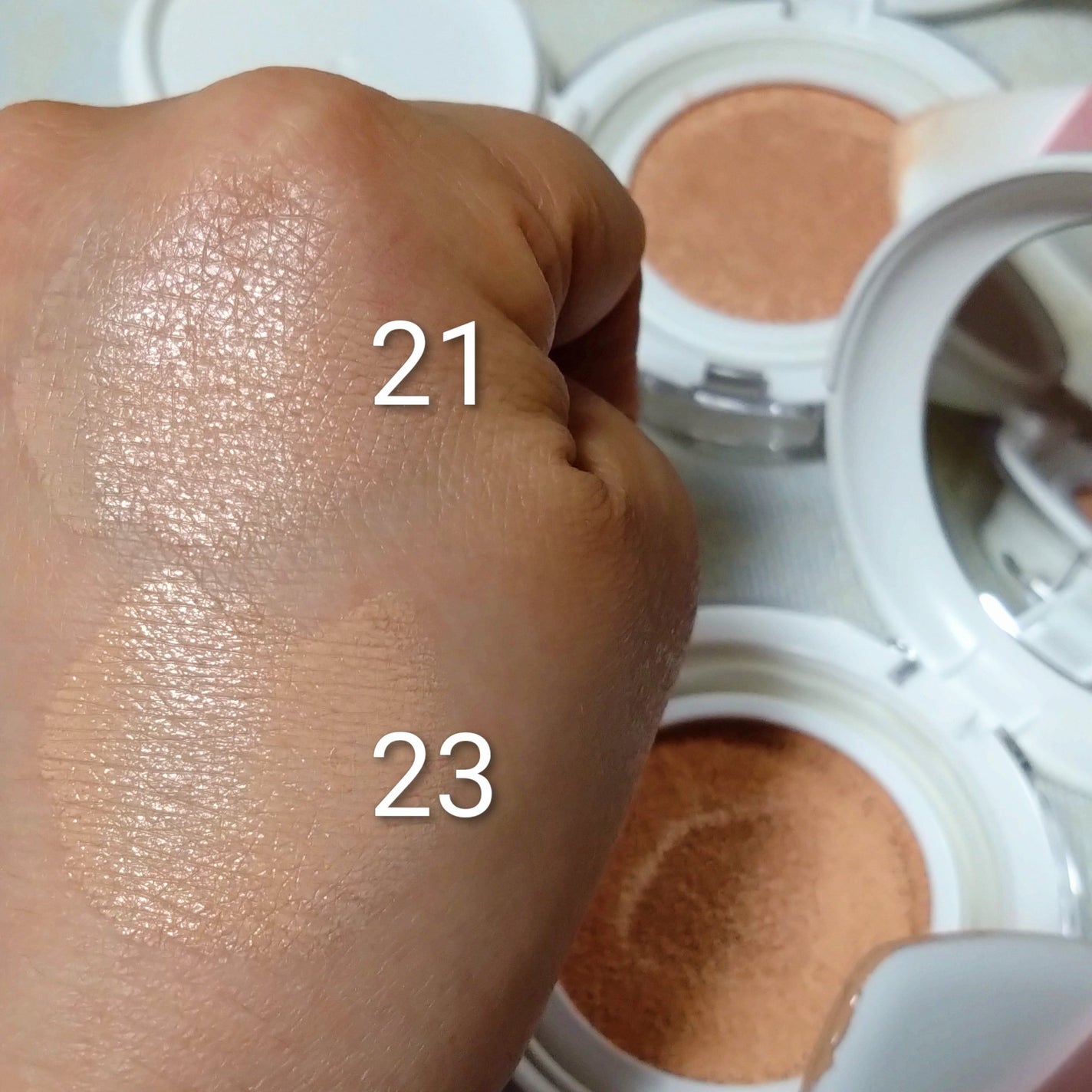 センシティブピュア&ピュアクッション/SAM'U/クッションファンデーションを使ったクチコミ(6枚目)