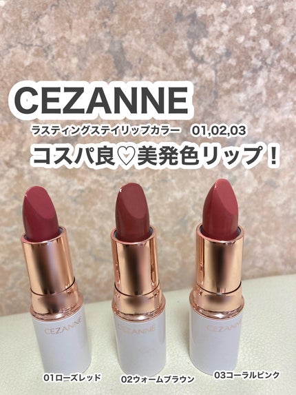 ラスティングステイリップカラー/CEZANNE/口紅・グロス・リップライナー・リップケアを使ったクチコミ(1枚目)