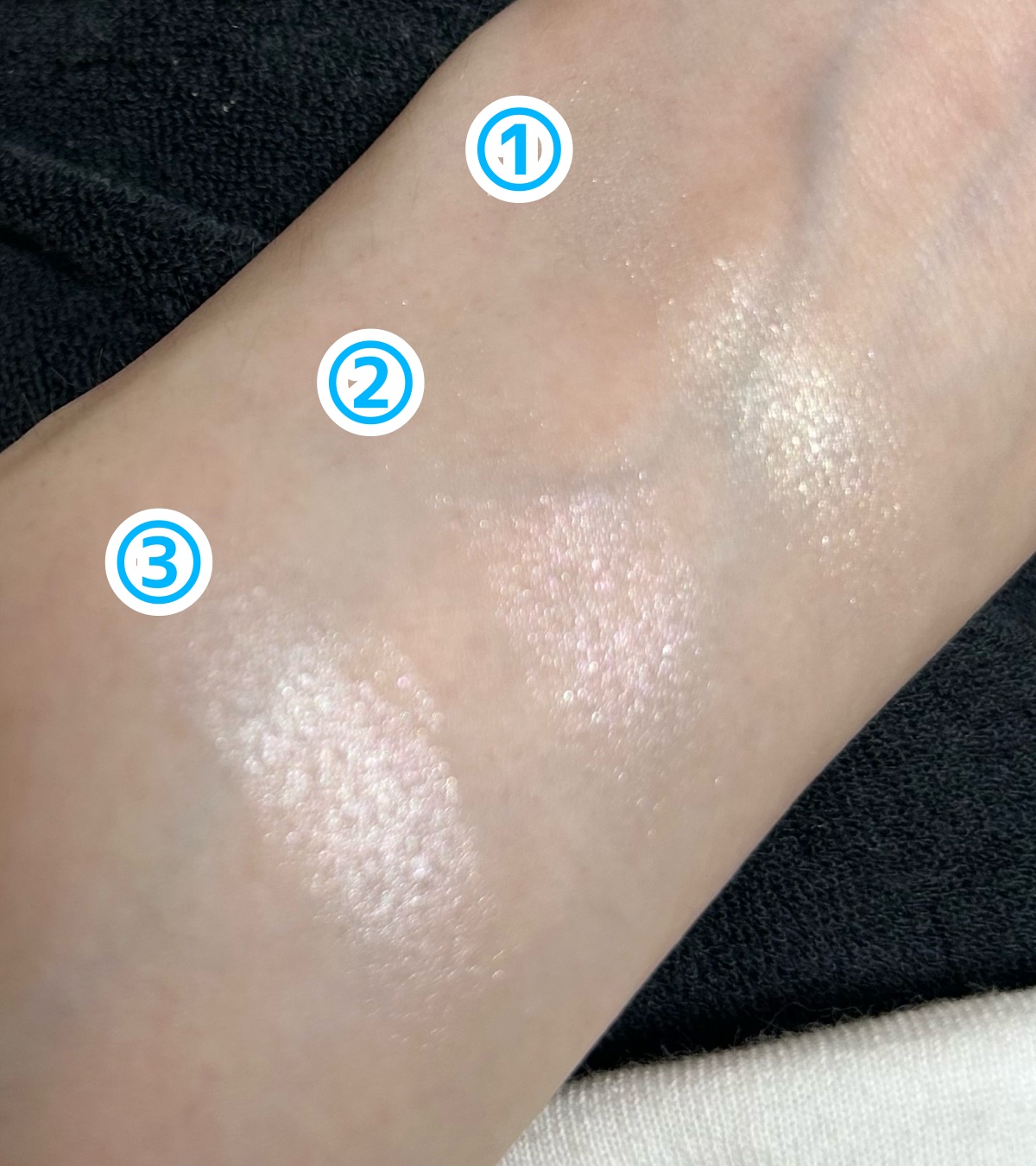 グラムパーフェクションベイクドハイライト/the SAEM/パウダーハイライトを使ったクチコミ（2枚目）