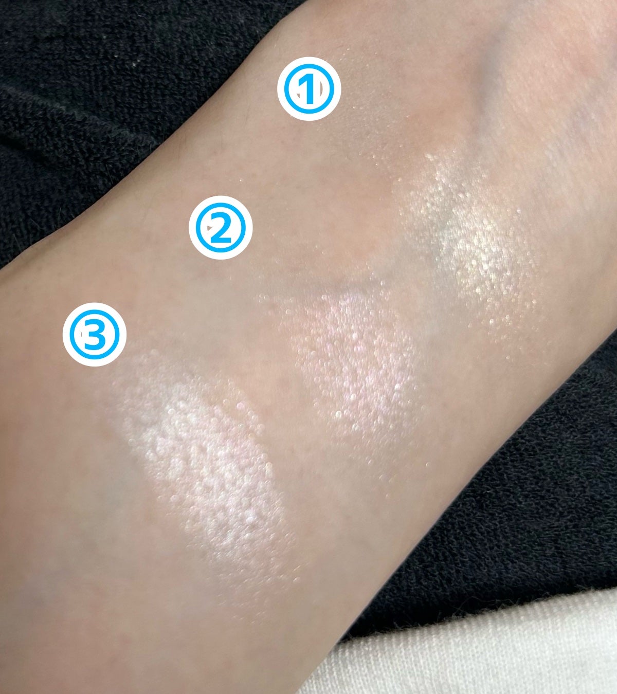 ピュアグラッシュ ハイライター/2aN/パウダーハイライトを使ったクチコミ(2枚目)