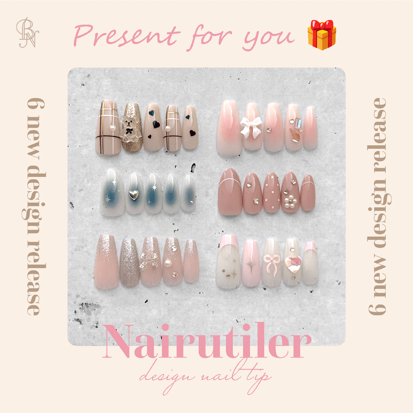 Nairutiler ネイルティア ネイルチップ/ビー・エヌ/ネイルチップ・パーツを使ったクチコミ(1枚目)