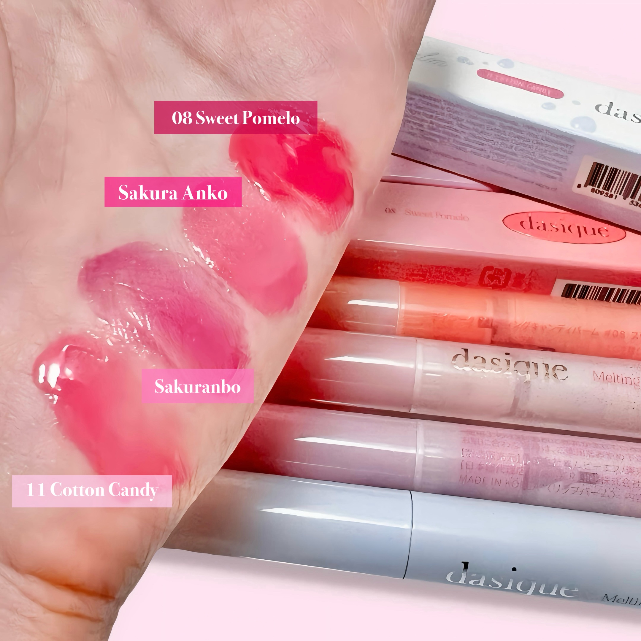 メルティングキャンディーバーム/dasique/口紅を使ったクチコミ（3枚目）