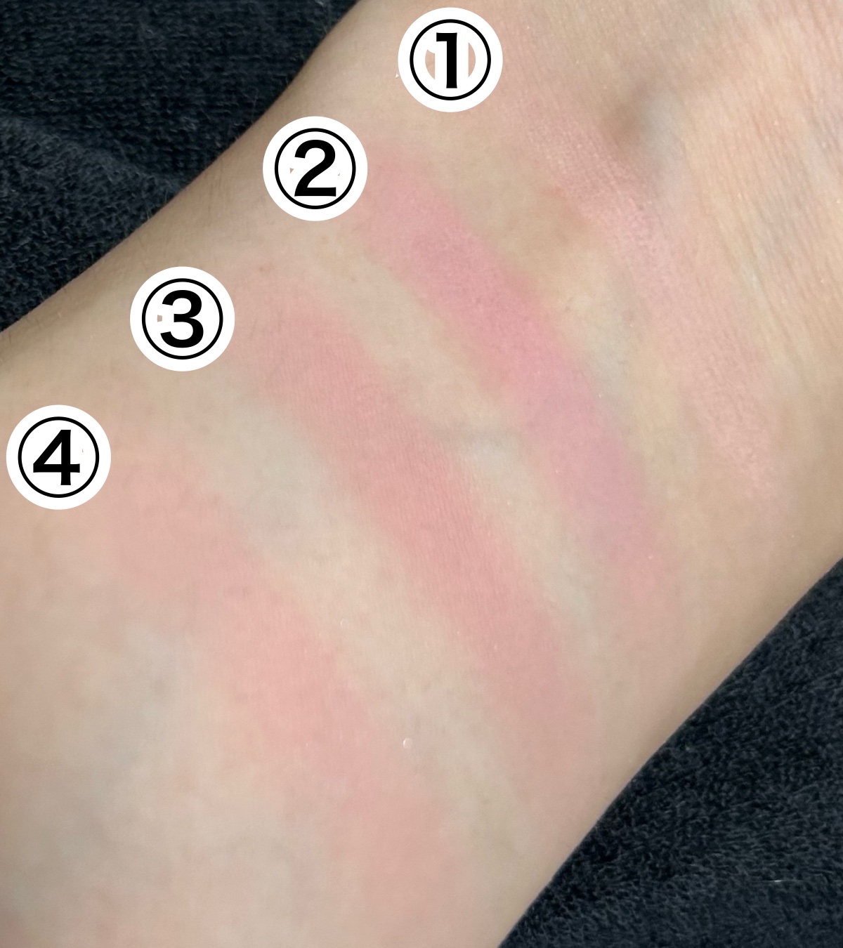 ミックスマッチチークパレット/be aube/パウダーチークを使ったクチコミ（3枚目）