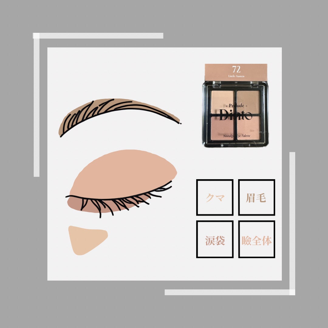 プレリュード・ディント ノスタルジア アイシャドウパレット/Dinto/アイシャドウパレットを使ったクチコミ(2枚目)