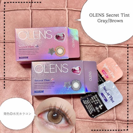 secret tint/OLENS/1ヶ月(1MONTH)カラコンを使ったクチコミ(2枚目)