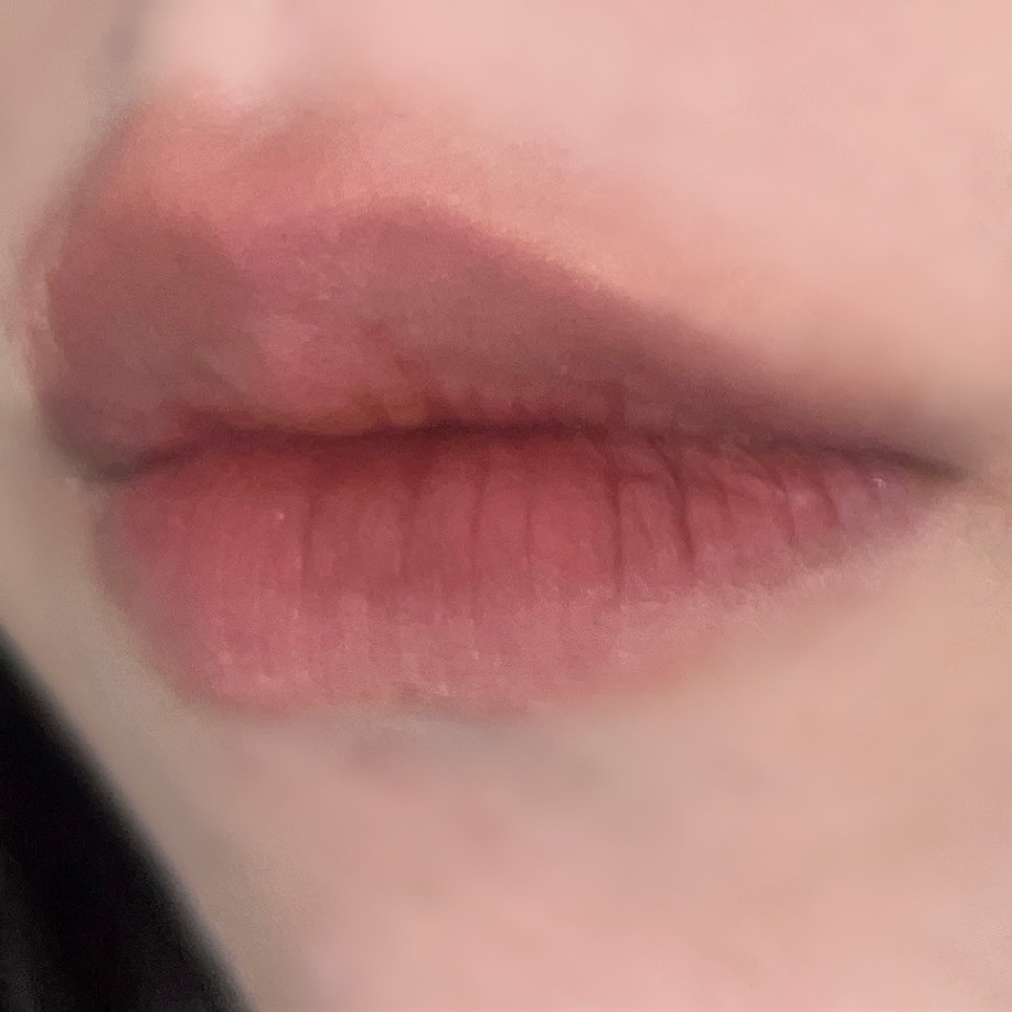 スーパーマットリップ＆チークマッド EM10 クイーンローズティー/INTO U/口紅を使ったクチコミ（1枚目）