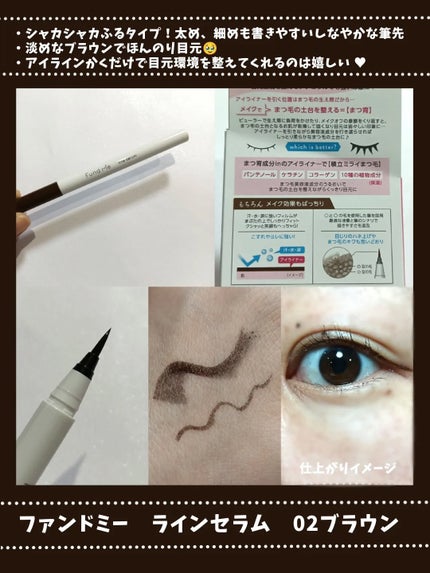 ファンドミー ラインセラム/ファンドミー/リキッドアイライナーを使ったクチコミ(2枚目)