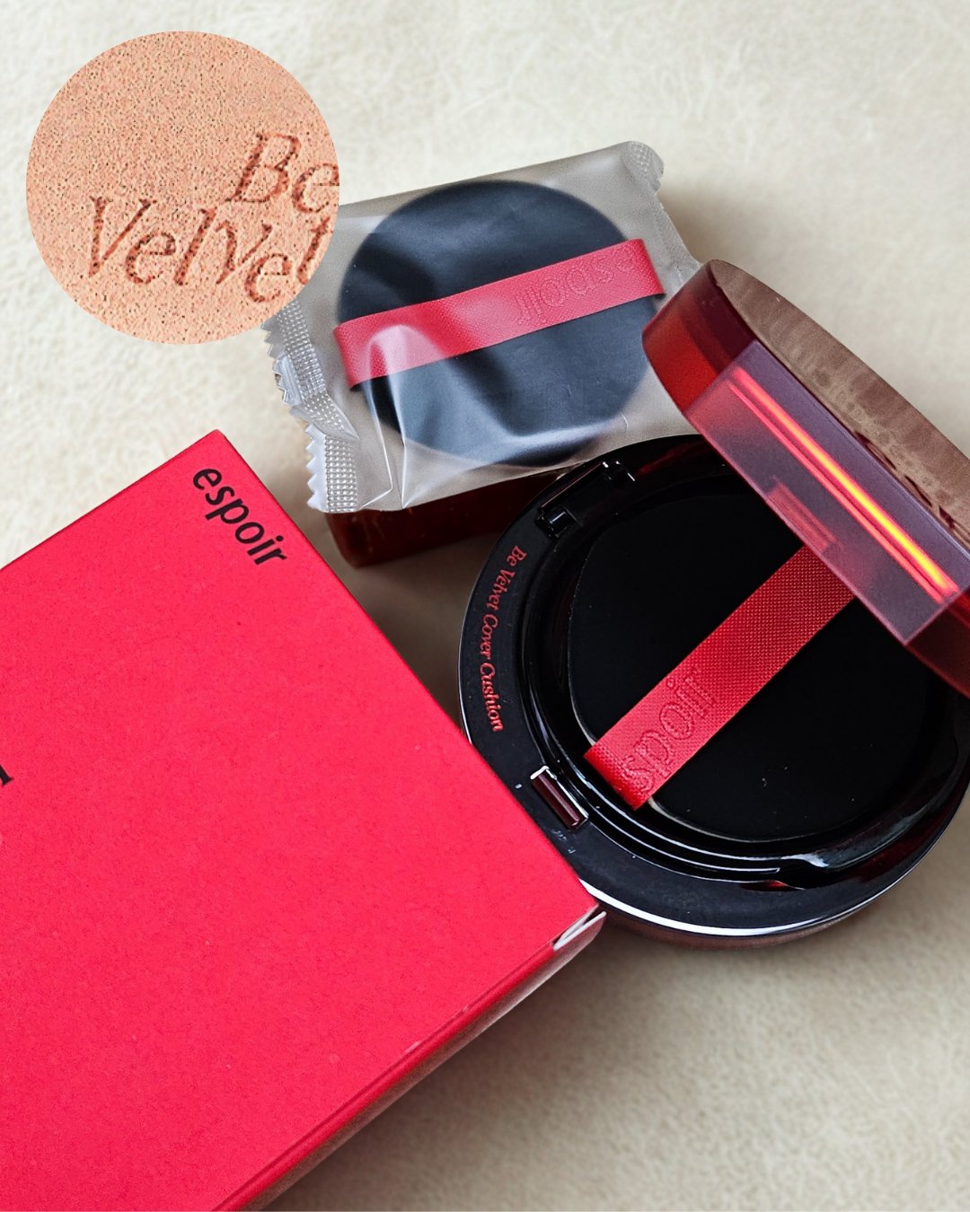 ビーベルベットカバークッション/espoir/クッションファンデーションを使ったクチコミ（2枚目）