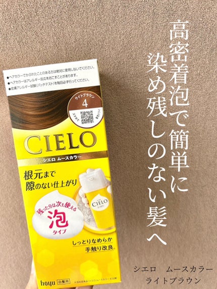 ムースカラー/CIELO/ヘアカラーを使ったクチコミ(1枚目)