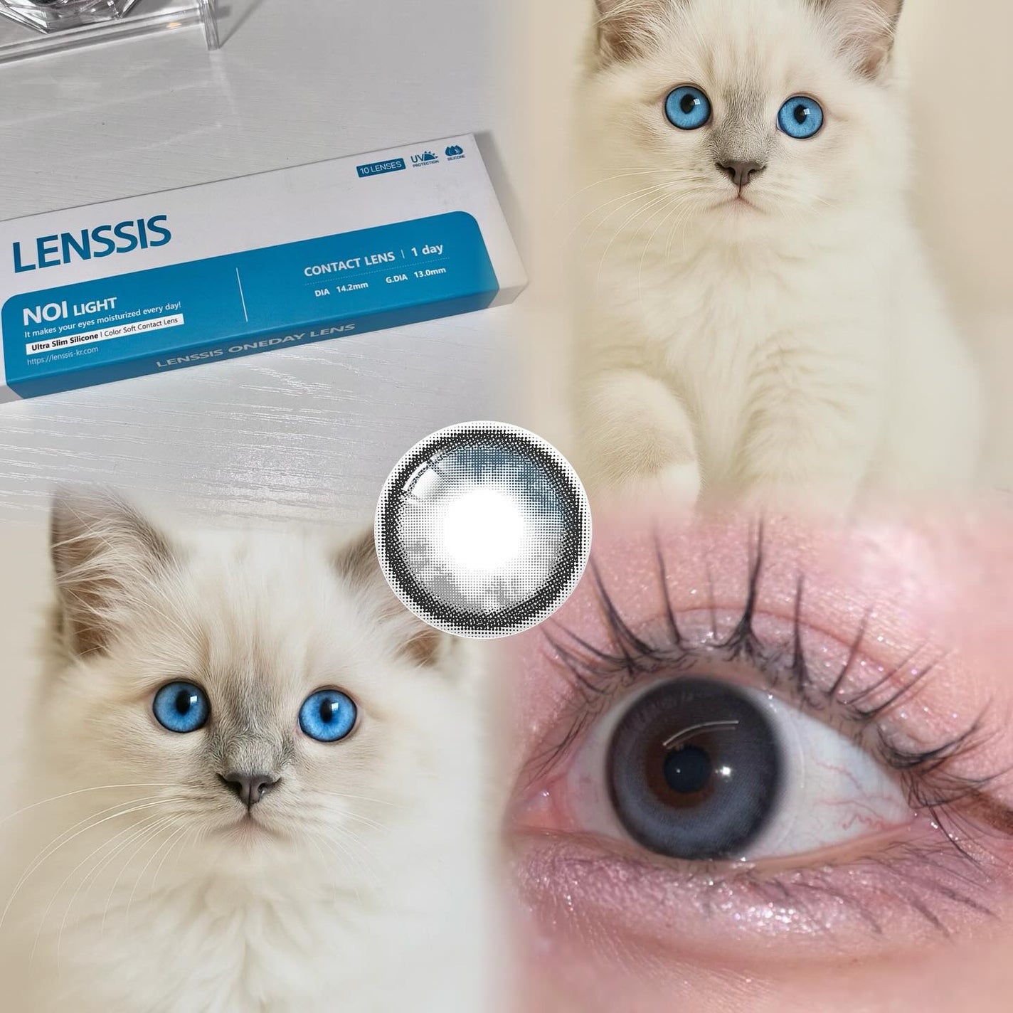 ノイシリーズ/LENSSIS/カラーコンタクトレンズを使ったクチコミ(1枚目)