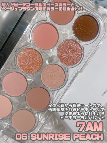 ライト オン アイズ シャドウ パレット/Lummir/アイシャドウパレットを使ったクチコミ(4枚目)