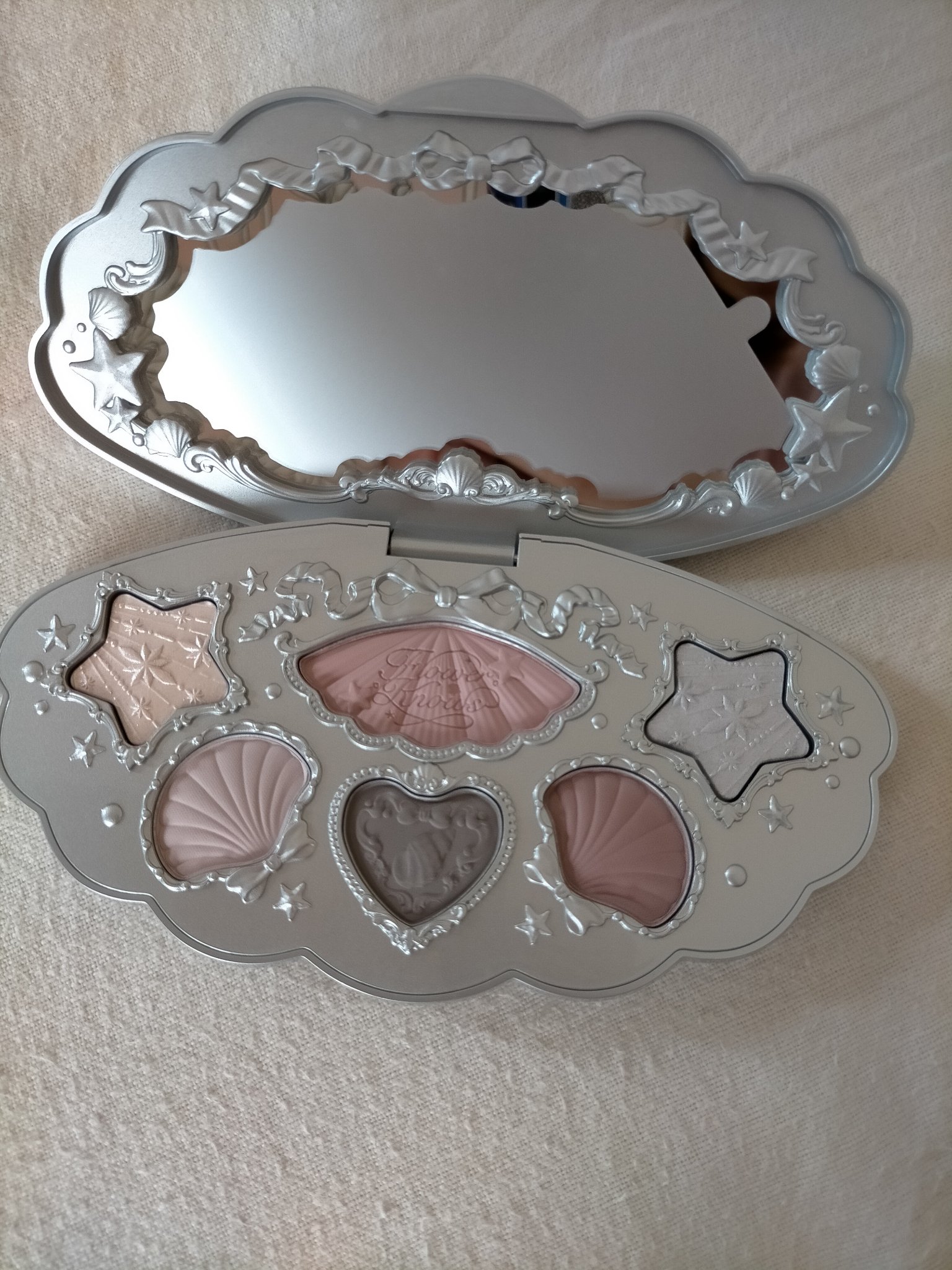 シェルズジュエルコレクション 6色アイシャドウパレット/FlowerKnows/アイシャドウパレットを使ったクチコミ（3枚目）