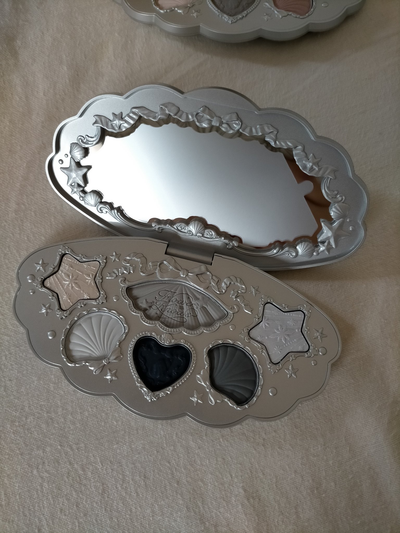 シェルズジュエルコレクション 6色アイシャドウパレット/FlowerKnows/アイシャドウパレットを使ったクチコミ（2枚目）