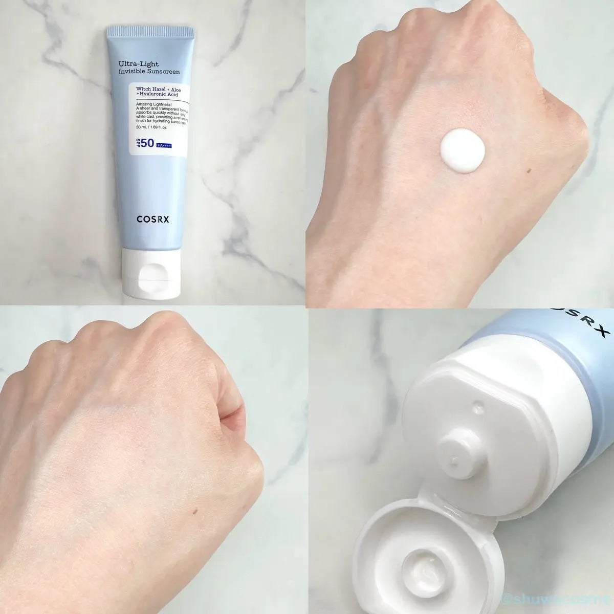 ウルトラライト透明UVクリーム/COSRX/日焼け止めクリームを使ったクチコミ(3枚目)