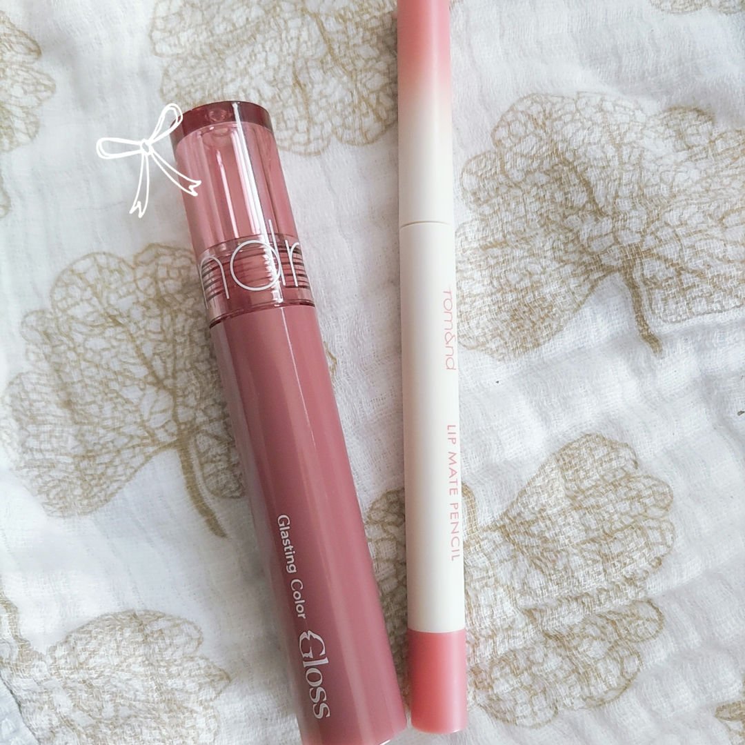 グラスティングカラーグロス/rom&nd/リップグロスを使ったクチコミ（1枚目）