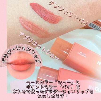 ベルベットシューティント/INGA/リップティントを使ったクチコミ(4枚目)