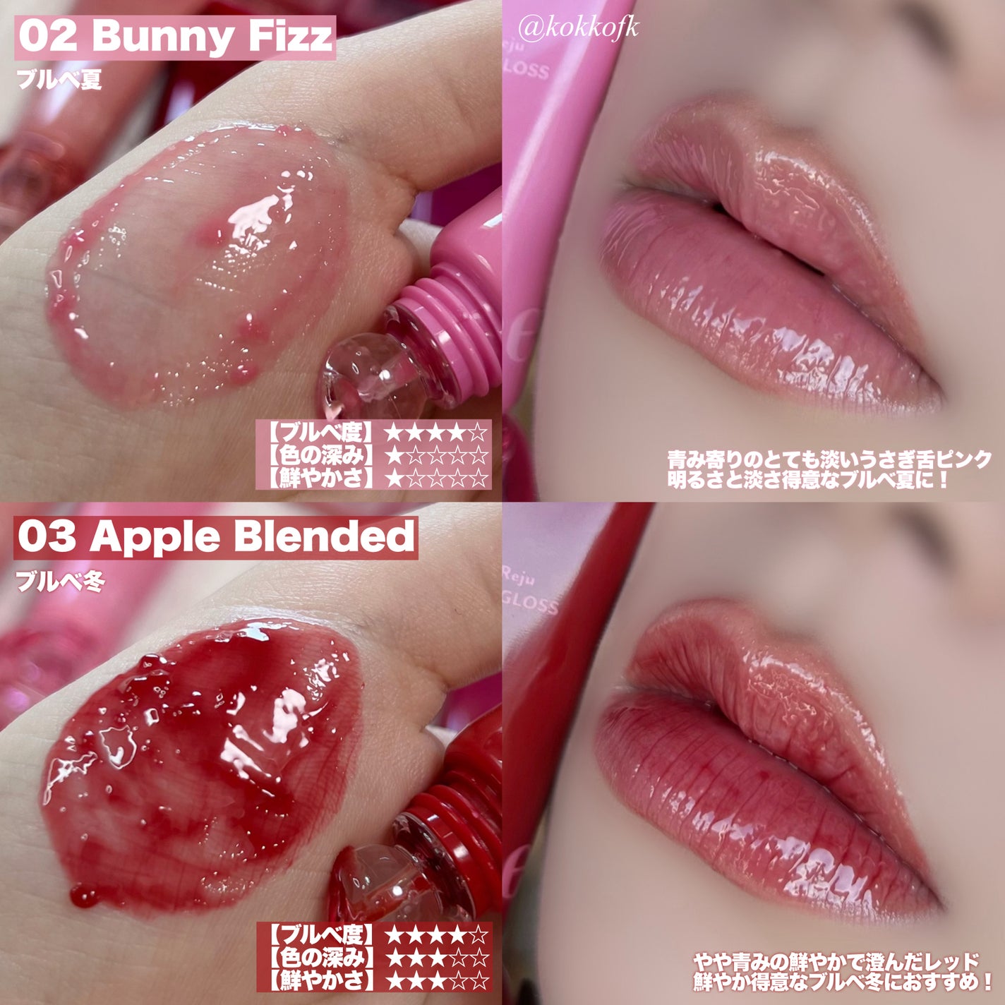 リジュリップグロス/nuse/リップグロスを使ったクチコミ(4枚目)