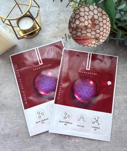 Soonsoojaa フェイスマスク ミミズペプチド ミラクルアクティブマスク/soonsoojaa/シートマスク・パックを使ったクチコミ(1枚目)