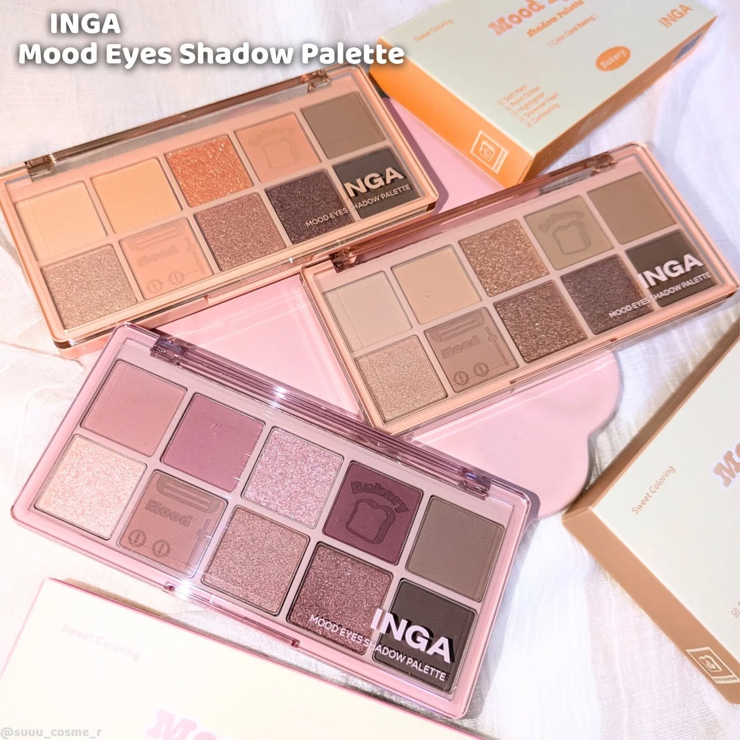 ムードアイズシャドウパレット/INGA/アイシャドウパレットを使ったクチコミ（1枚目）