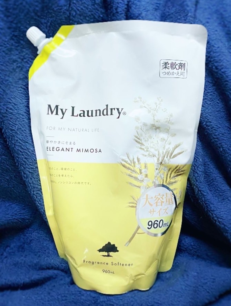 マイランドリー大容量 ミモザの香り

▼使用感感想
優しい香りでファンになりました！
本物のミモザの香りは正直思い出せなくて
リアルかどうかは分からないのですが
元々ミモザの香りも大好きなためか
ハマっております…🌼

▼My Laund