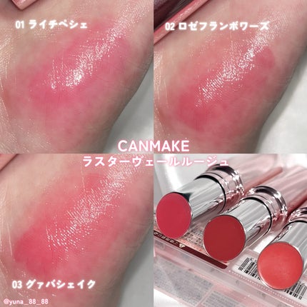 ラスターヴェールルージュ/キャンメイク/口紅を使ったクチコミ(4枚目)