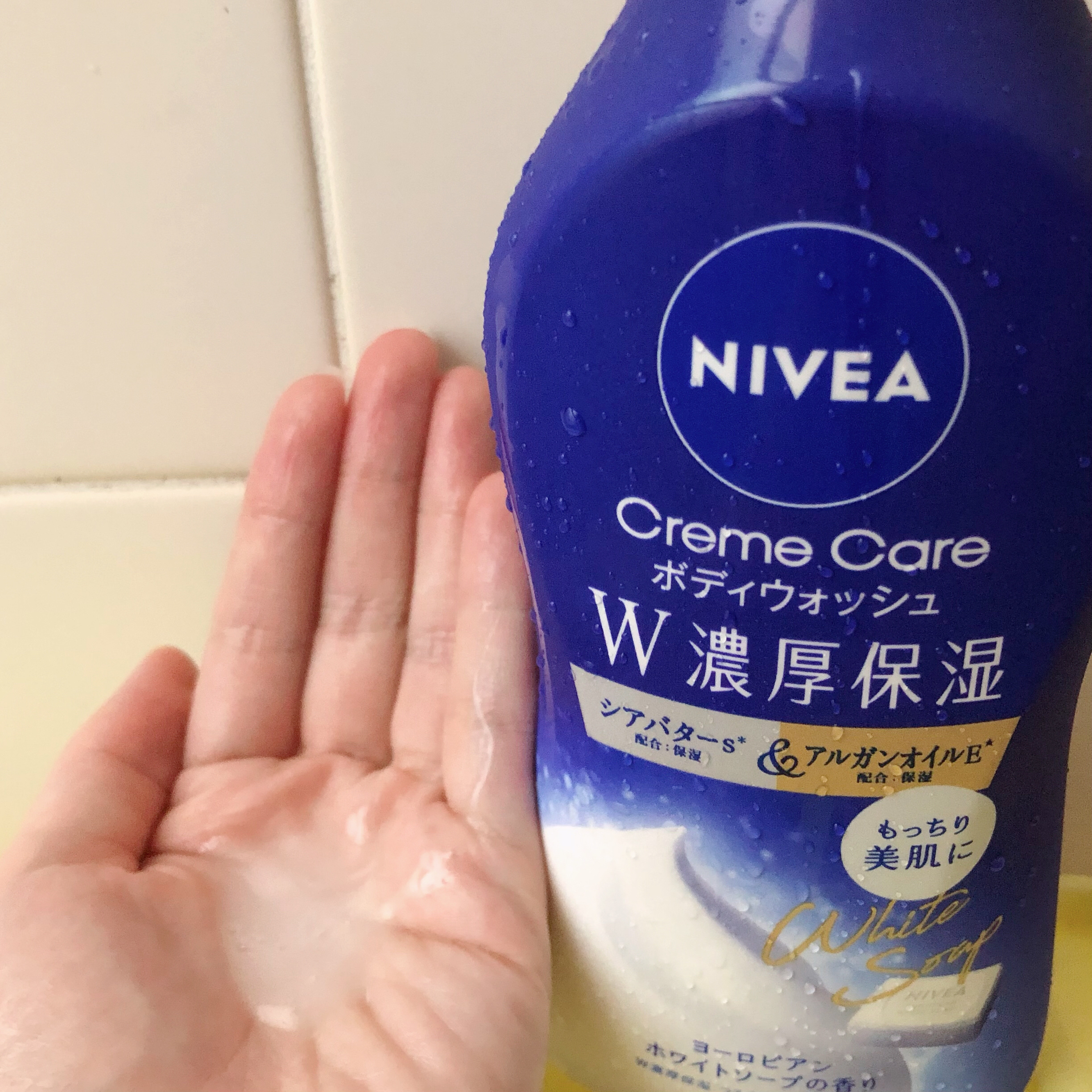 ニベア クリームケア ボディウォッシュ ヨーロピアンホワイトソープの香り/ニベア/ボディソープを使ったクチコミ（3枚目）