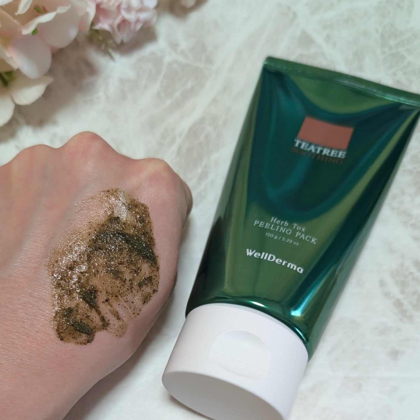 ティーツリーハーブピーリングパック/WellDerma/洗い流すパック・マスクを使ったクチコミ(4枚目)