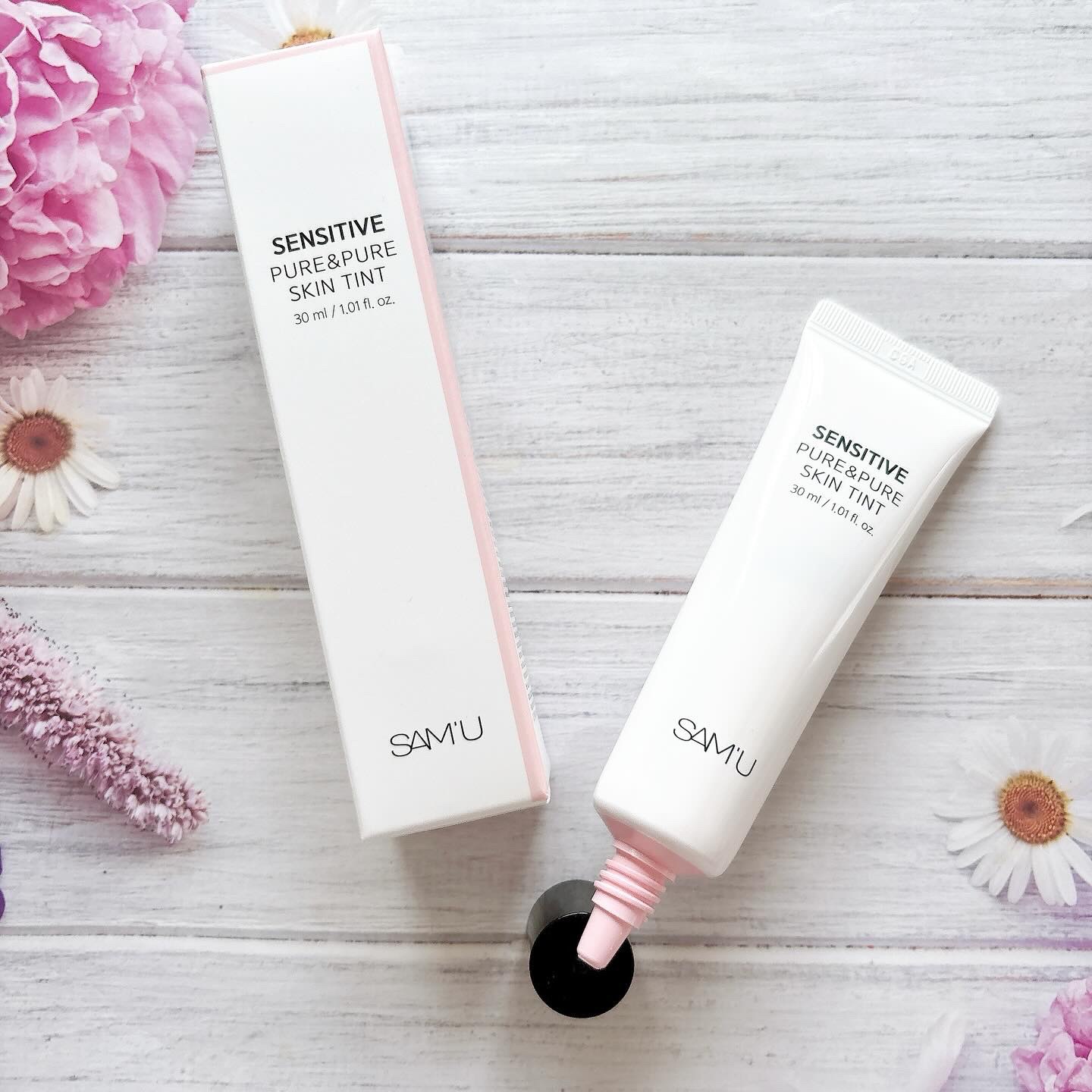 センシティブピュア＆ピュアスキンティント/SAM'U/化粧下地を使ったクチコミ（2枚目）