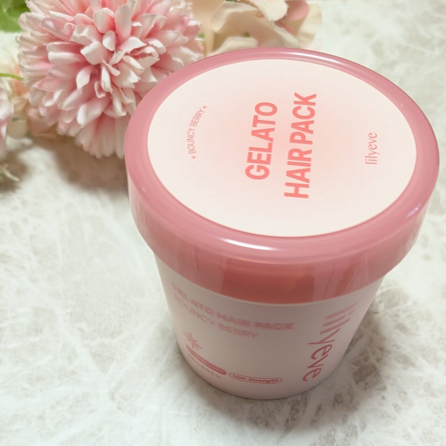 リペアターンジェラートヘアパック バウンシーベリー/リリーイブ/洗い流すヘアトリートメントを使ったクチコミ(3枚目)