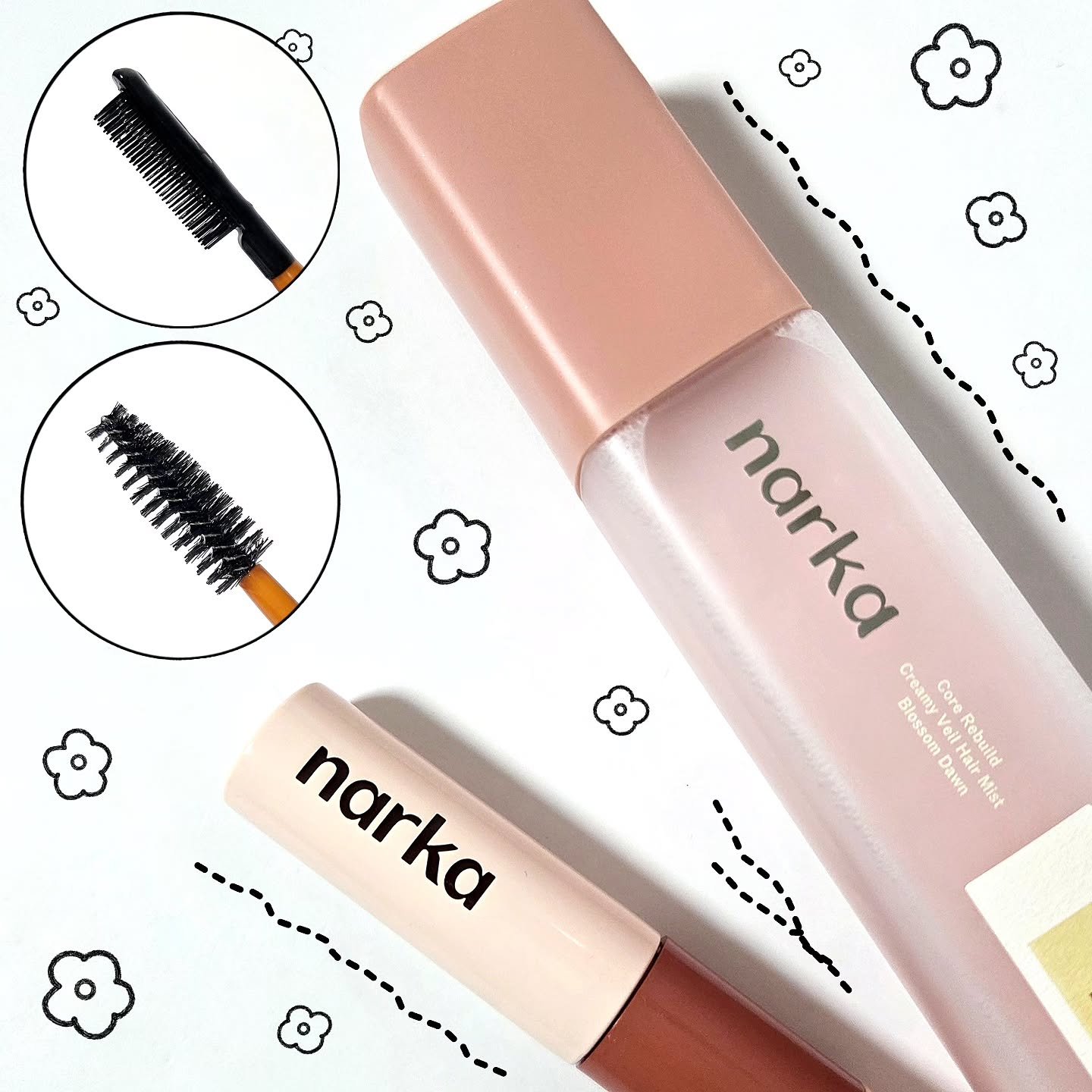 ハードフィックスヘアマスカラ/narka/その他スタイリングを使ったクチコミ（1枚目）