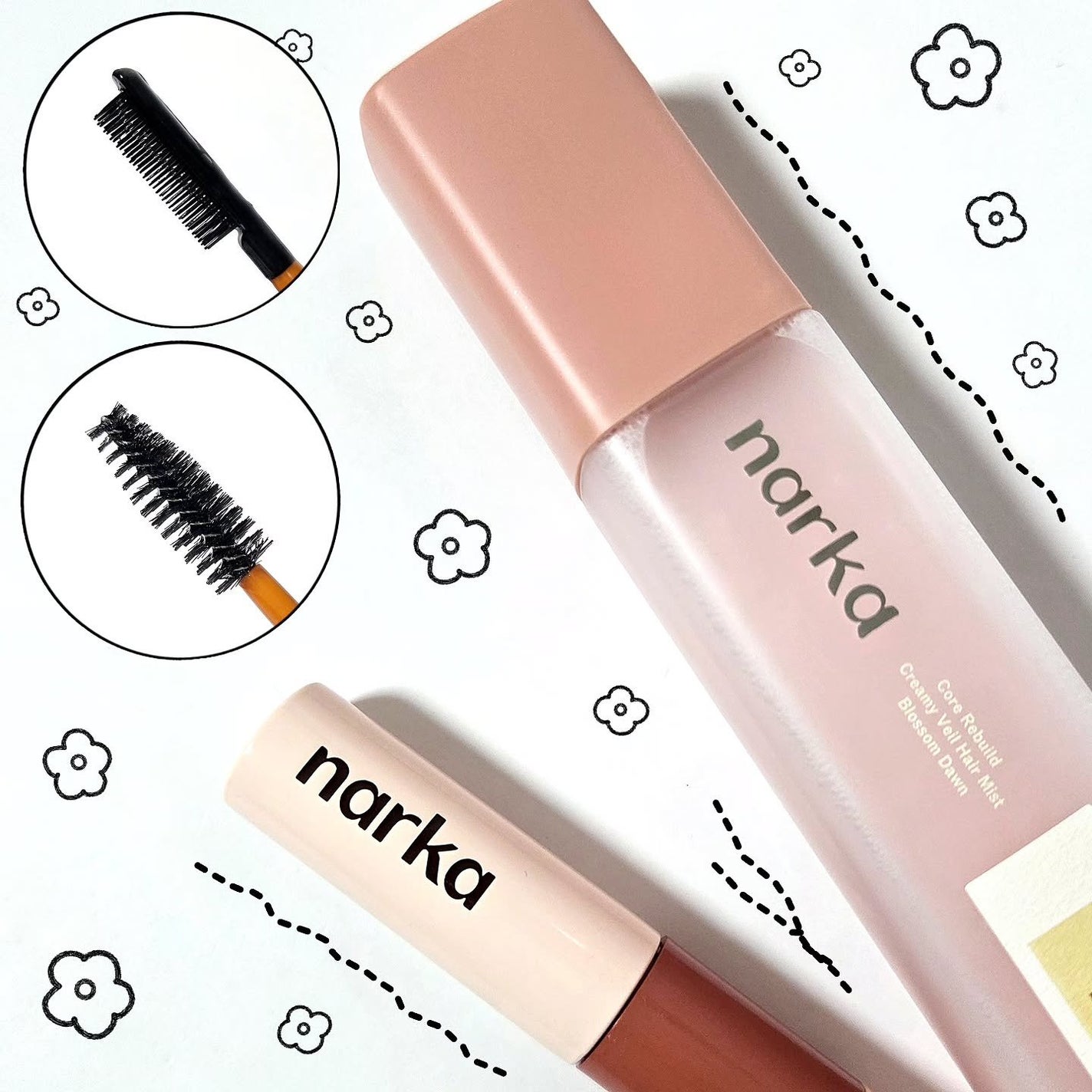 ハードフィックスヘアマスカラ/narka/その他スタイリングを使ったクチコミ(1枚目)