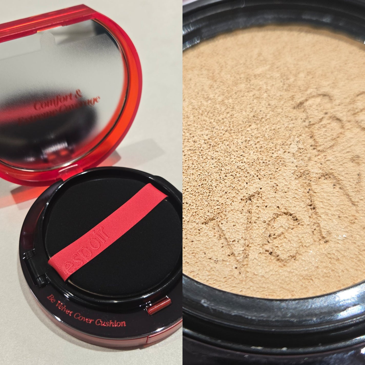 ビーベルベットカバークッション/espoir/クッションファンデーションを使ったクチコミ(2枚目)