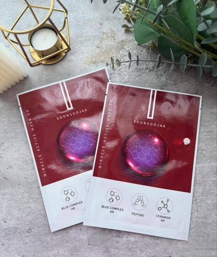 Soonsoojaa フェイスマスク ミミズペプチド ミラクルアクティブマスク/soonsoojaa/シートマスク・パックを使ったクチコミ(4枚目)