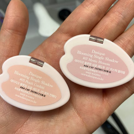 ブルーミングシングルシャドウ/dasique/単色アイシャドウを使ったクチコミ(3枚目)