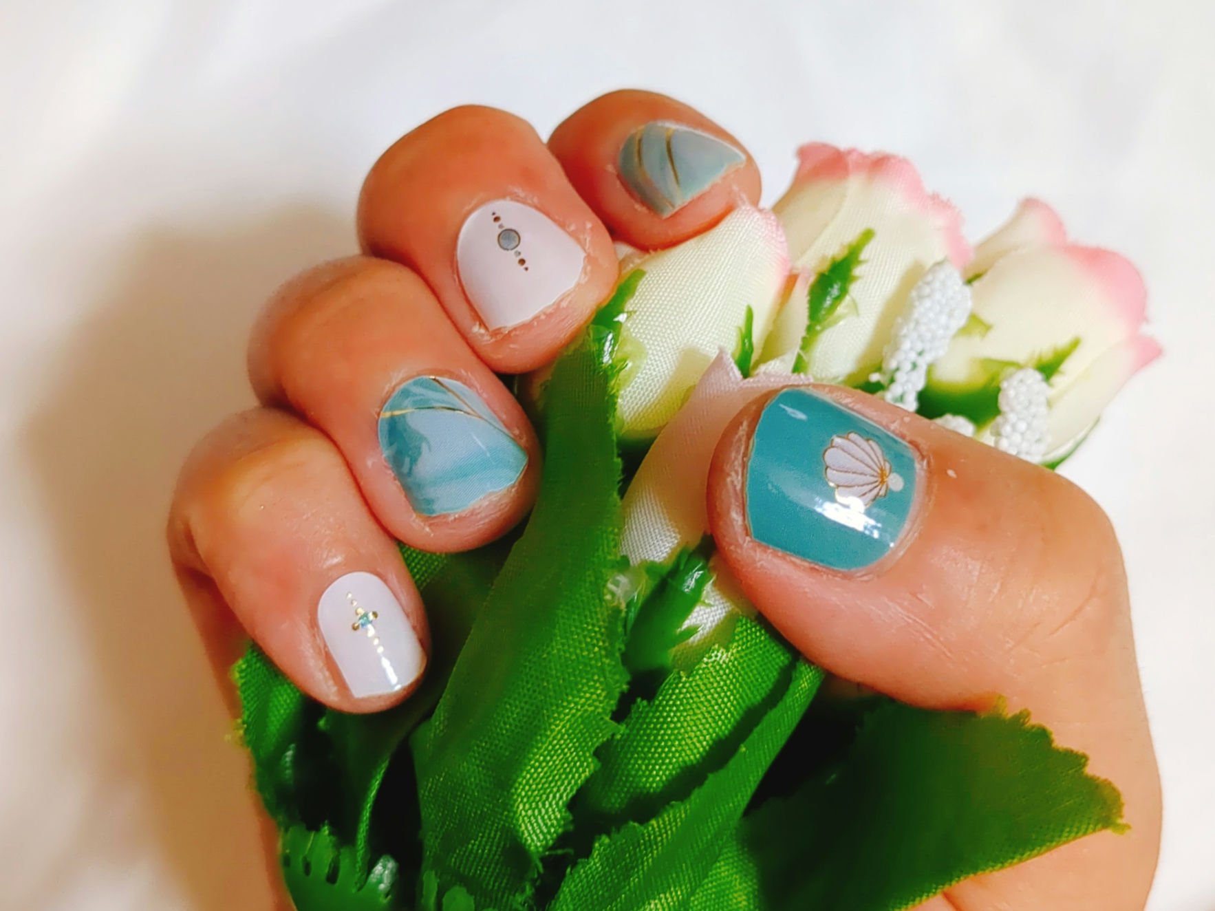 オーバルネイルシール/DAISO/ネイルシールを使ったクチコミ（1枚目）