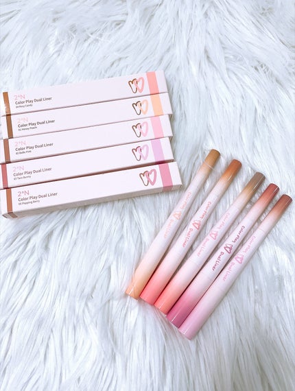 カラープレイデュアルライナー/2aN/スティックアイシャドウを使ったクチコミ(5枚目)