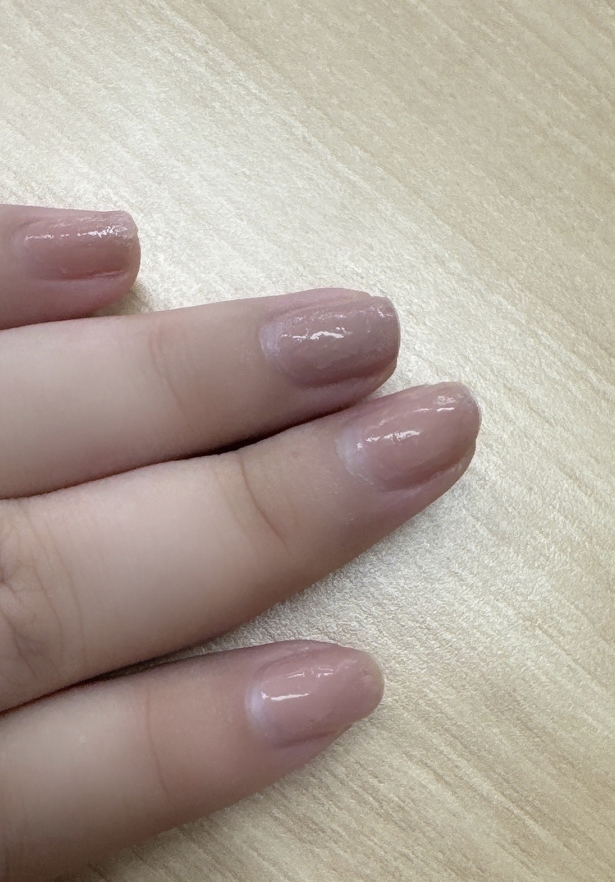 グロッシーコート モーヴピンク【旧】/スキューズミー/オールインワンネイルを使ったクチコミ（1枚目）