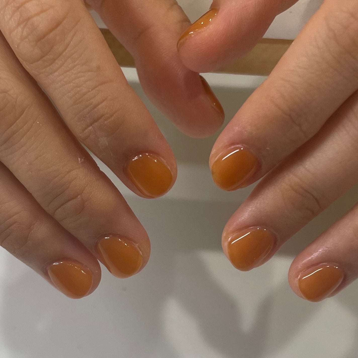 𐔌՞ . .՞ 𐦯 on LIPS 「🧡いいね、保存嬉しいです🎶#ネイル#ジェルネイル#垢抜け#ネイ..」(1枚目)