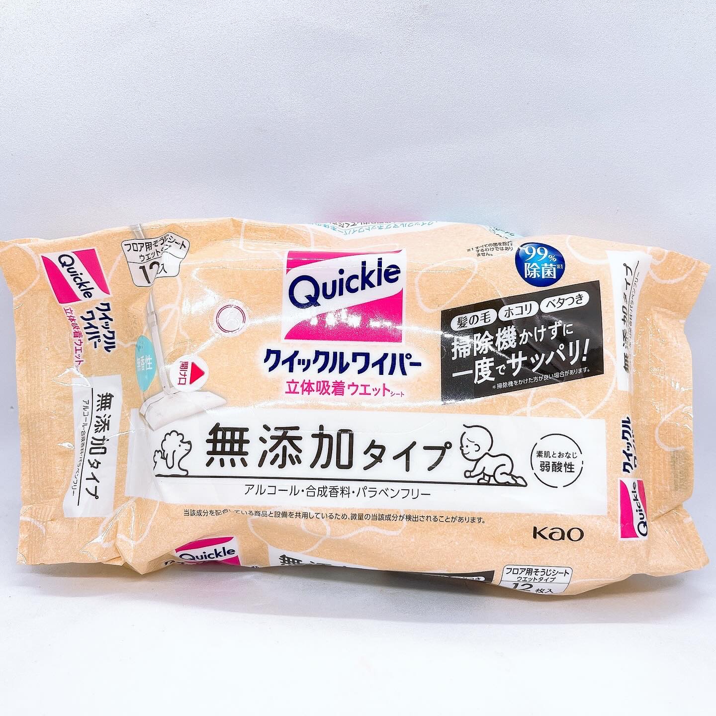 クイックルワイパー 立体吸着ウエットシート 無添加タイプ/クイックル/その他を使ったクチコミ（1枚目）
