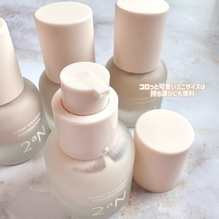 ロングウェアリング ファンデーション ミニ/2aN/リキッドファンデーションを使ったクチコミ(4枚目)