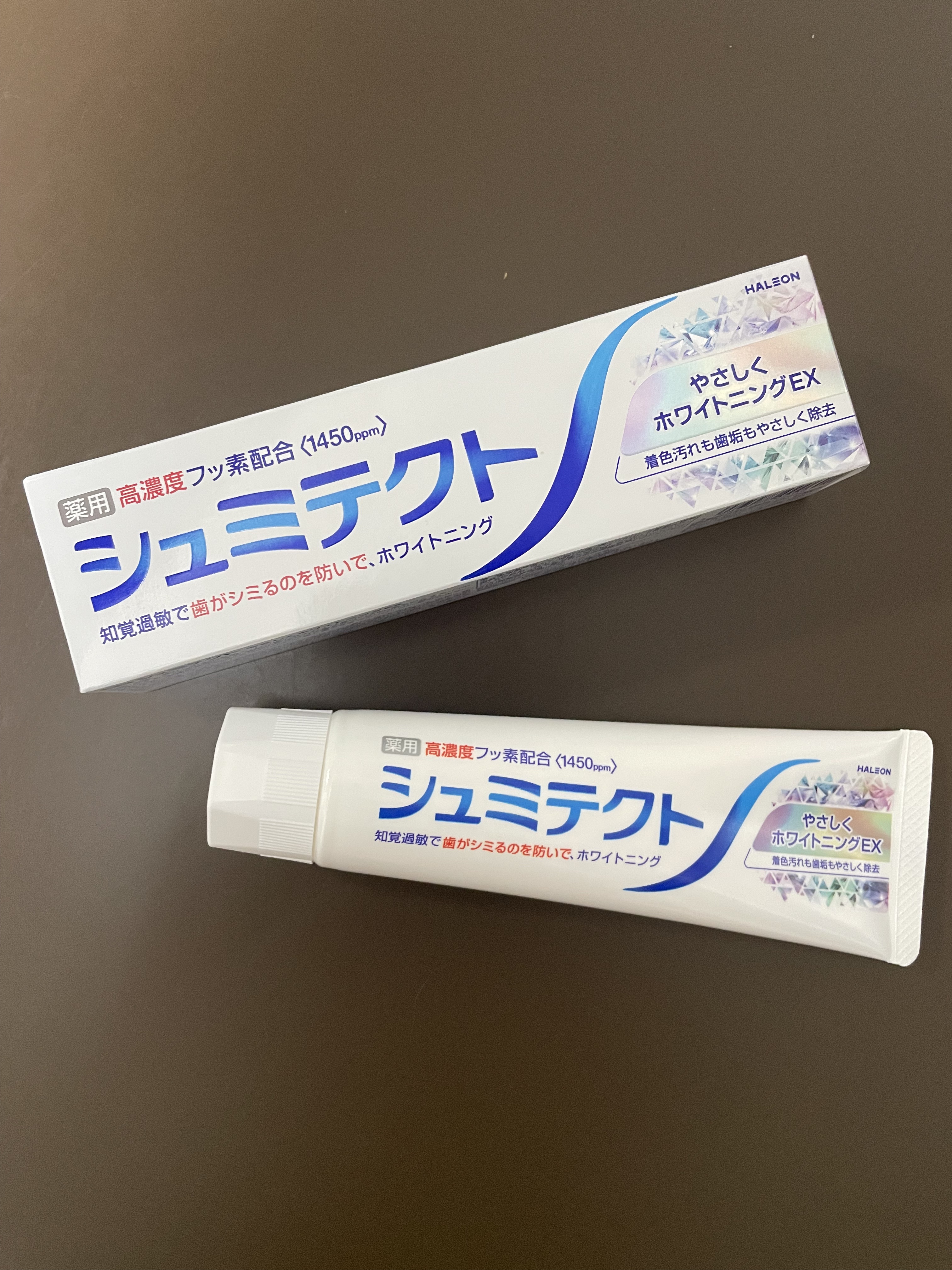 シュミテクト 薬用シュミテクト やさしく ホワイトニングのクチコミ「薬用シュミテクト やさしく ホワイトニング

やっぱり歯磨き粉は最終的にシュミテクトに戻ってき.....」（1枚目）