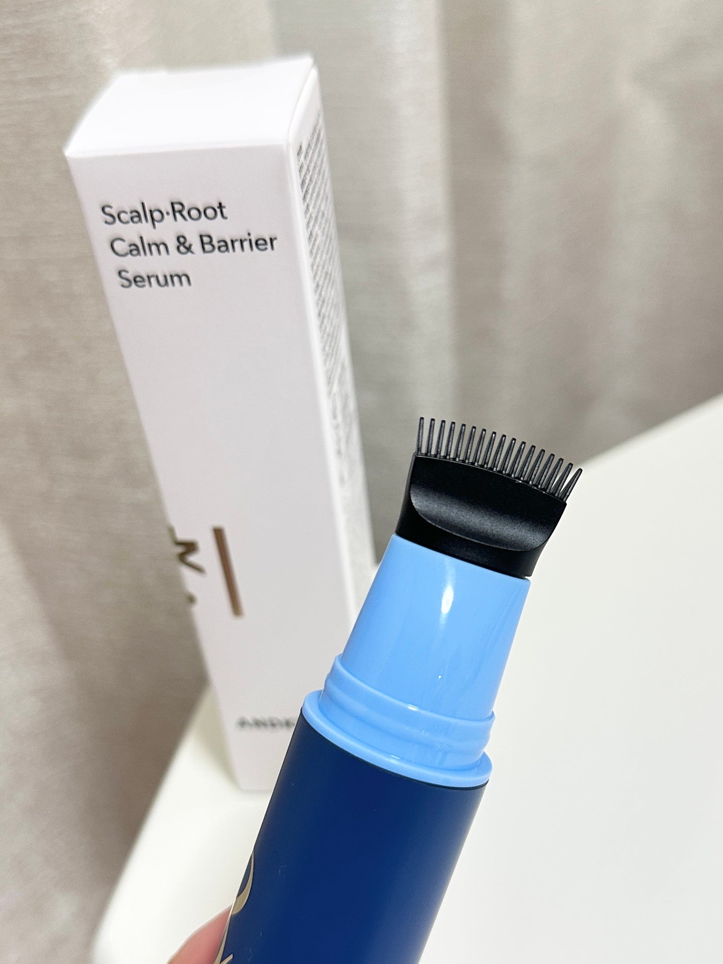 Scalp Root Calm & Barrier(コンブ一体型+リフィル セット)/ANDKWAN/スカルプブラシを使ったクチコミ(2枚目)