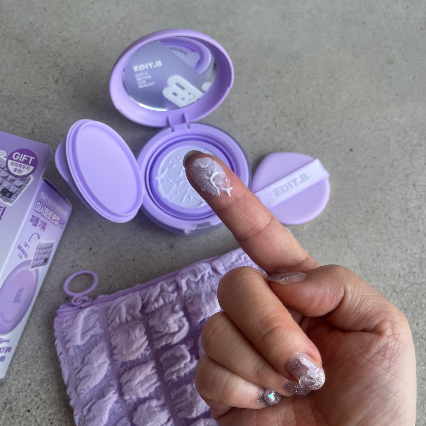 マシュマロトーンアップクッション/EDIT.B/クッションファンデーションを使ったクチコミ(3枚目)