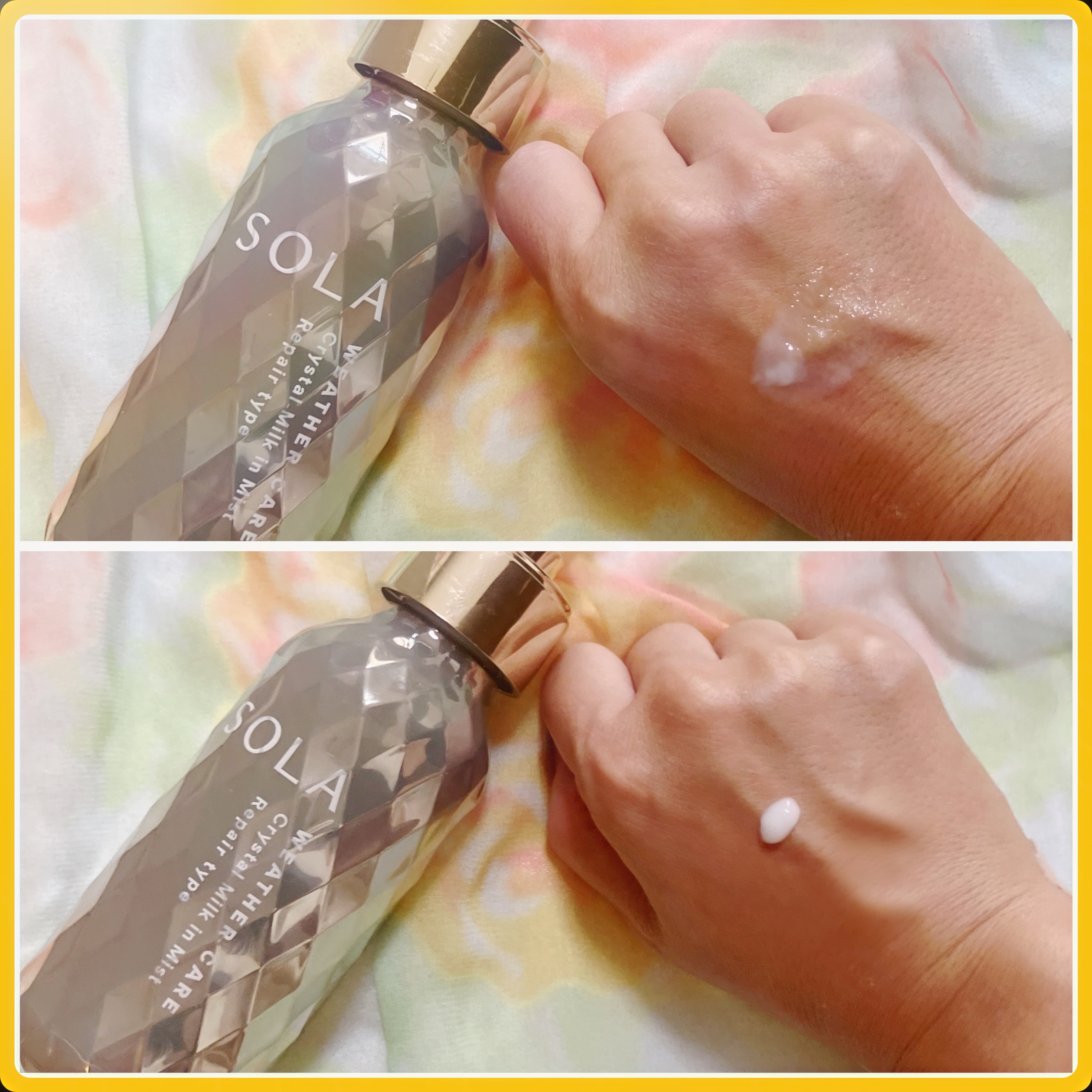 ソラ ウェザーケア クリスタル ヘアミルクインミスト リペアタイプ/SOLA WEATHER CARE/ヘアミストを使ったクチコミ（3枚目）