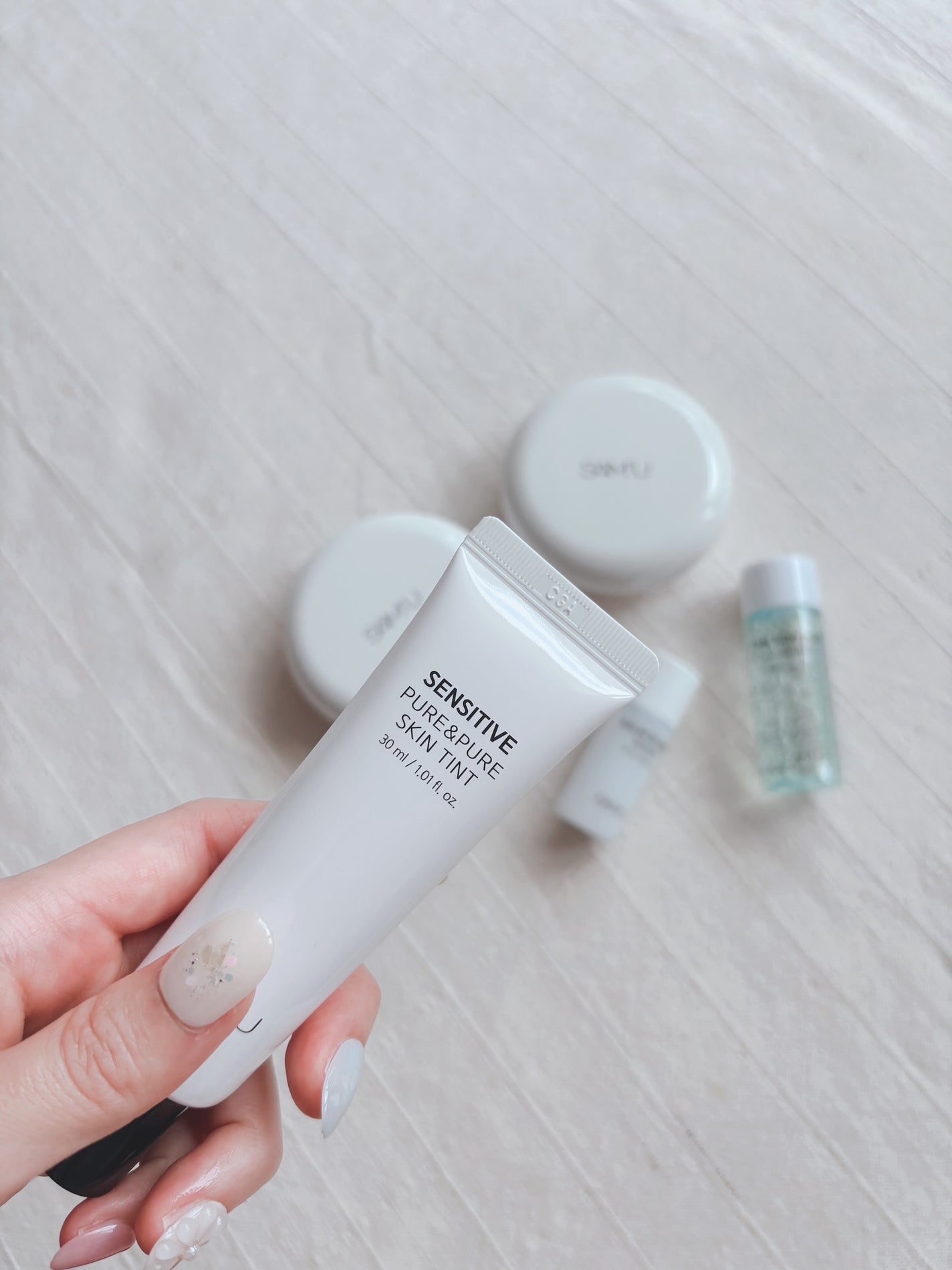 センシティブピュア&ピュアスキンティント/SAM'U/化粧下地を使ったクチコミ(1枚目)