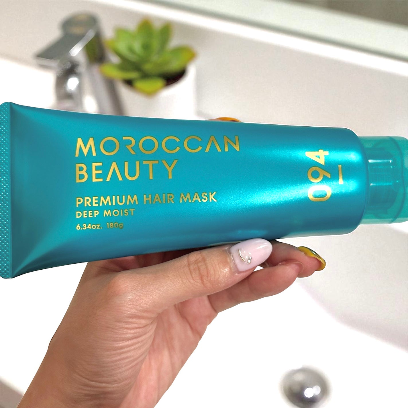ディープモイスト プレミアム ヘアマスク/モロッカンビューティ/洗い流すヘアトリートメントを使ったクチコミ(1枚目)