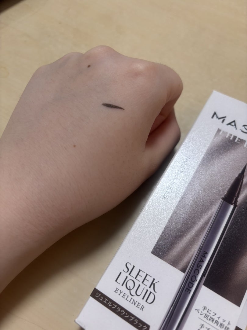 マスコード　スリークリキッド　アイライナー　/MASCODE/リキッドアイライナーを使ったクチコミ（2枚目）