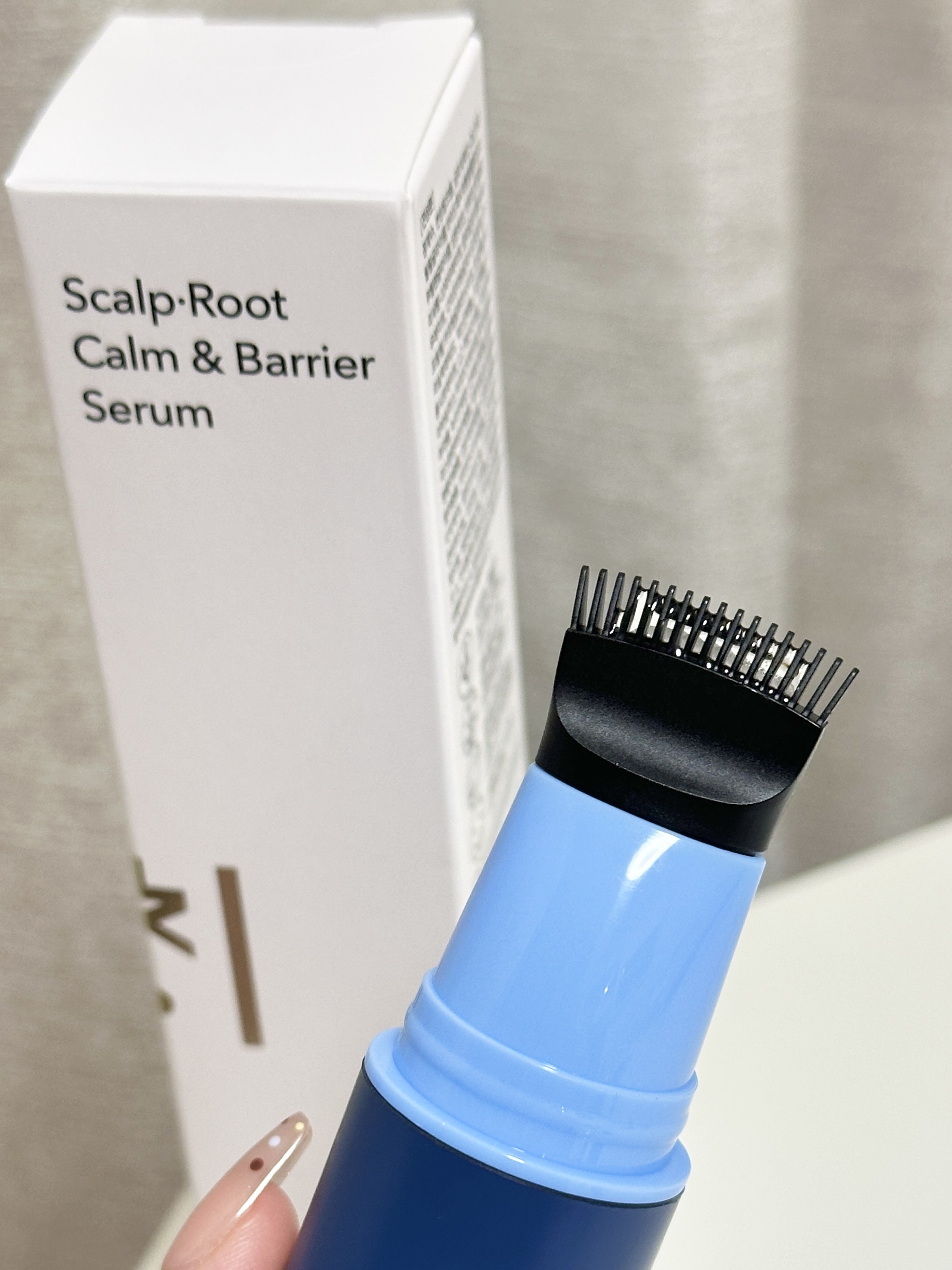 Scalp Root Calm & Barrier（コンブ一体型＋リフィル セット）/ANDKWAN/スカルプブラシを使ったクチコミ（3枚目）