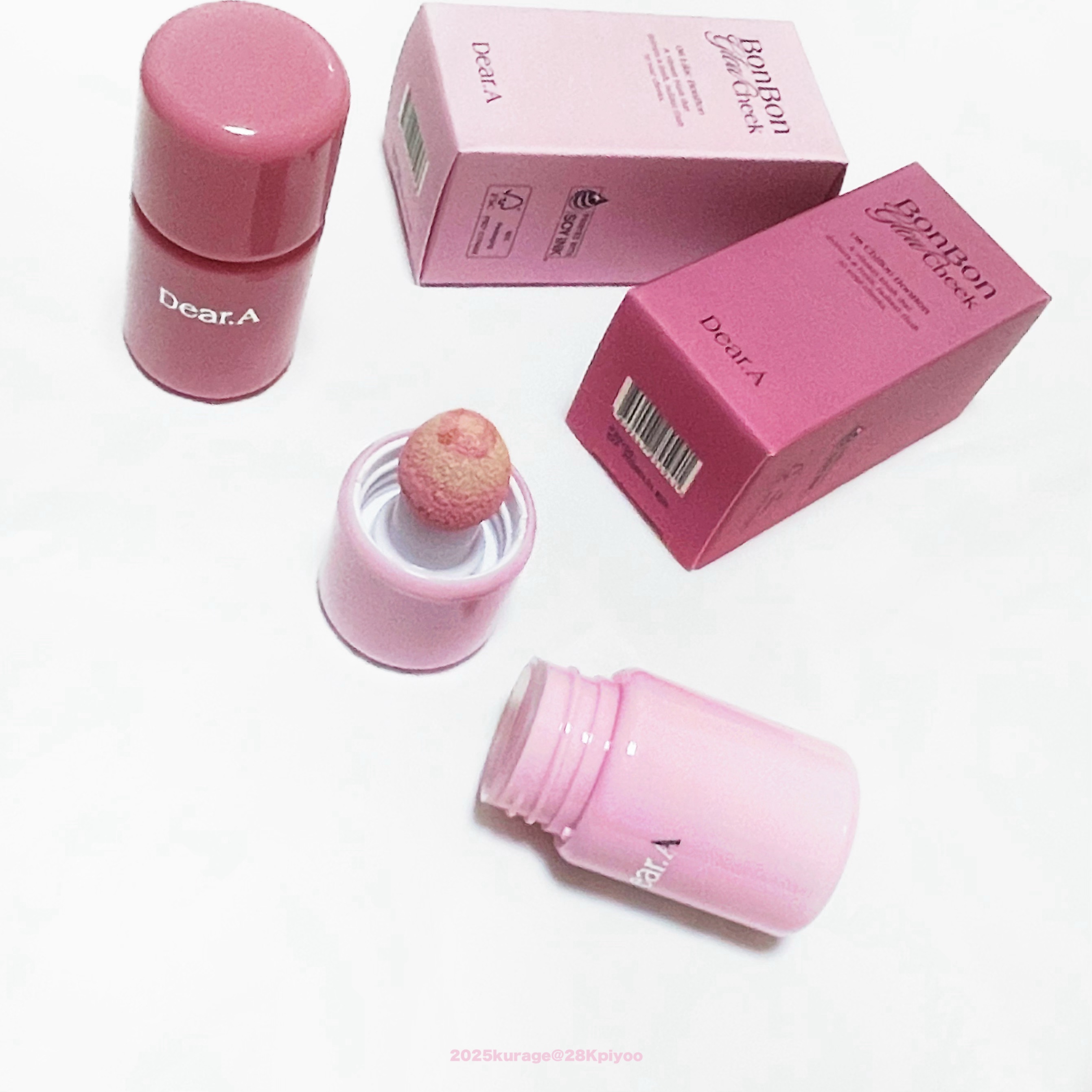 ボンボングロウチーク 06ライラック/Dear.A/リキッドチークを使ったクチコミ（2枚目）